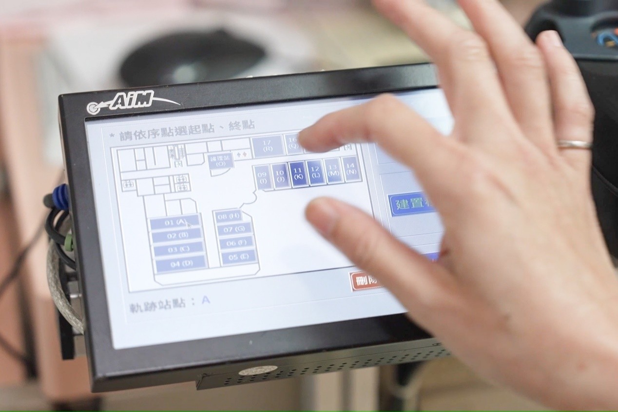 觸控面板輸入起訖點